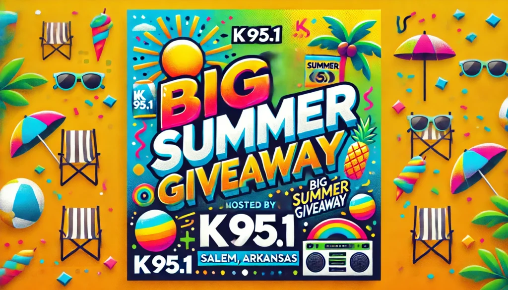 big summer giveaway k 95.1 salem ar