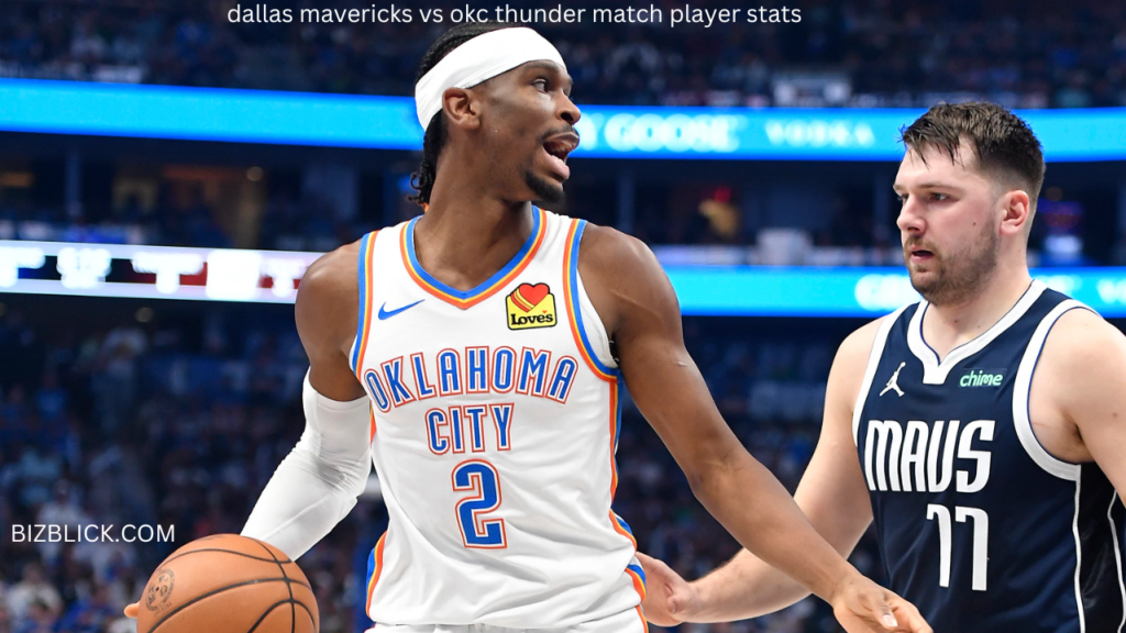 dallas mavericks vs okc thunder match player stats