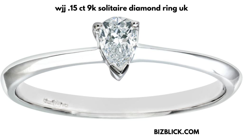 wjj .15 ct 9k solitaire diamond ring uk