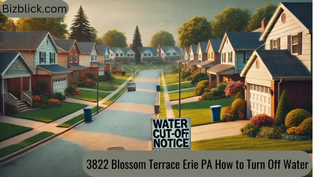 3822 Blossom Terrace Erie PA How to Turn Off Water