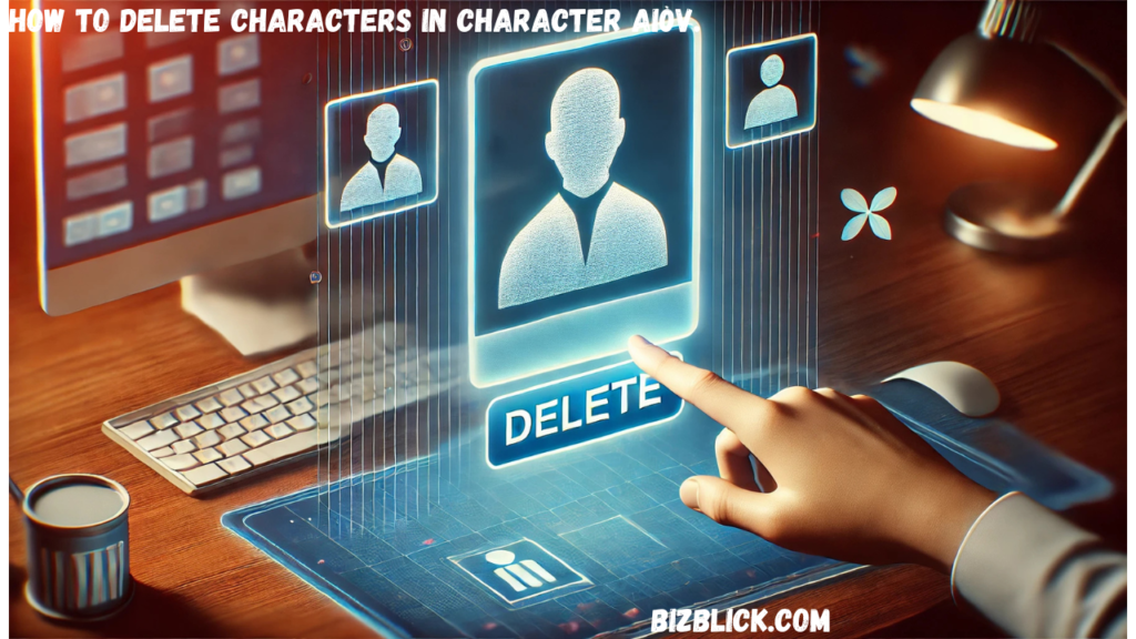 how to delete characters in character ai