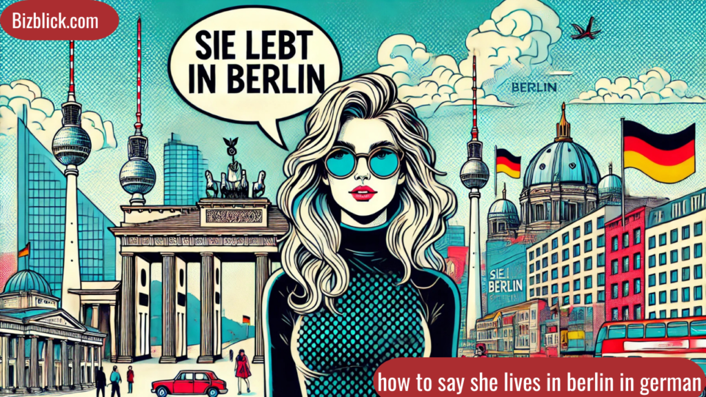 how to say she lives in berlin in german