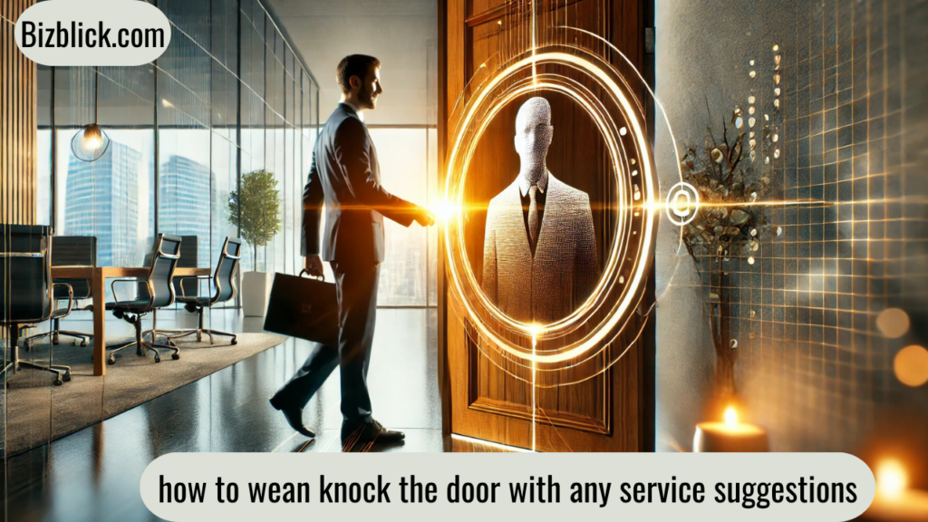 how to wean knock the door with any service suggestions