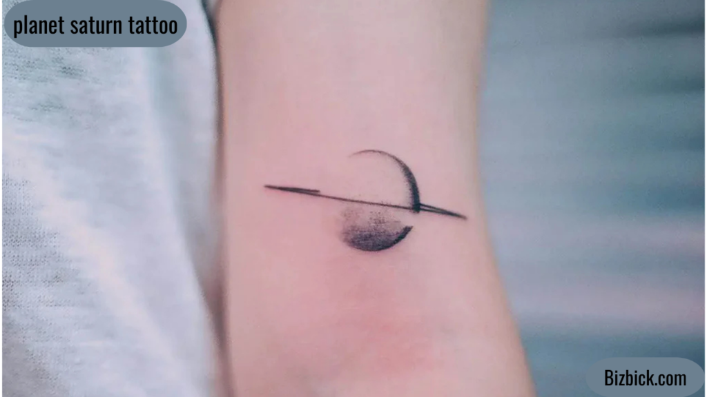 planet saturn tattoo